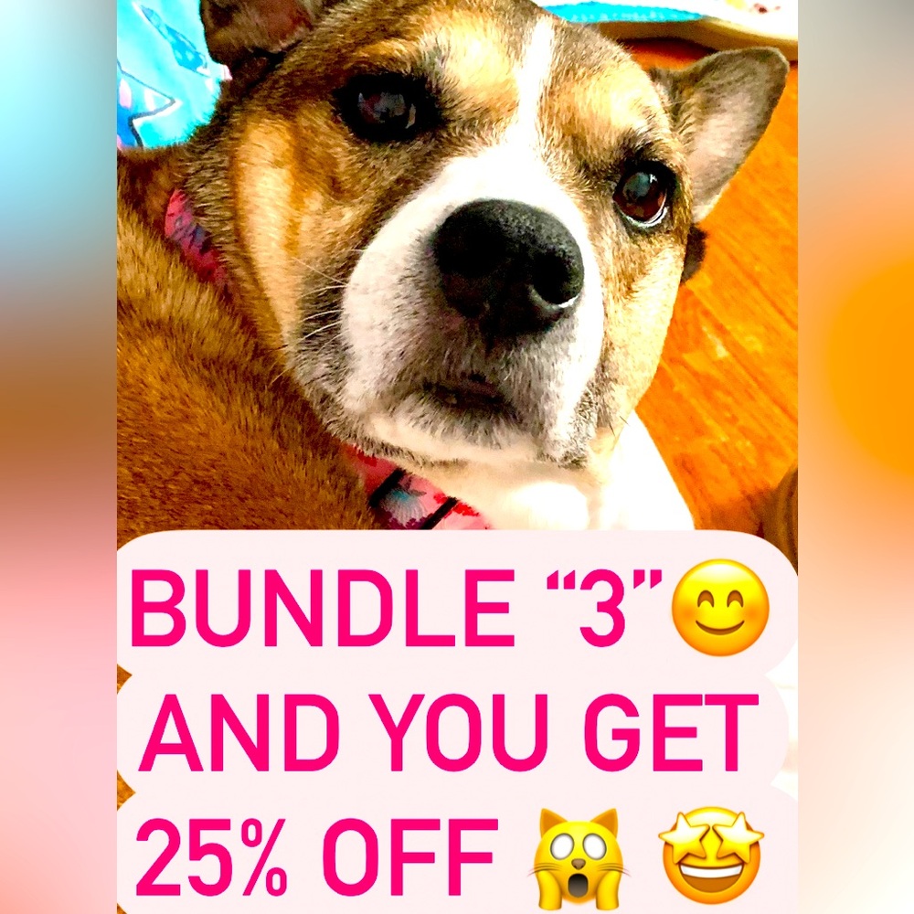 Bundle 3 or more to get 25% off 🤗